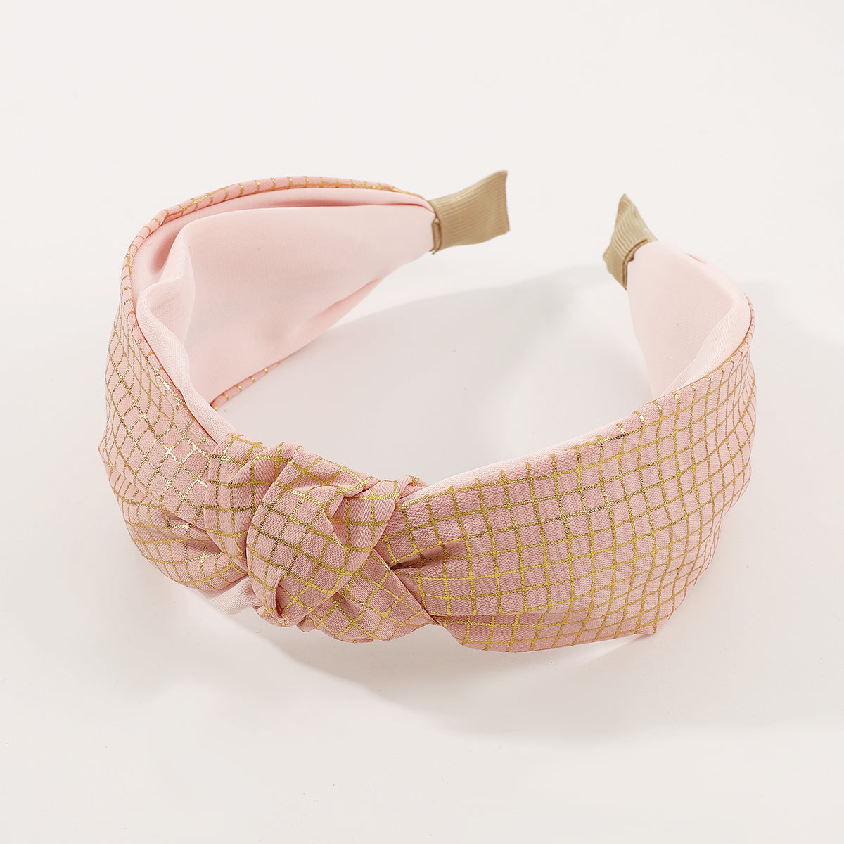Fabric Middle Knotted Bronzing Printing Headband medyjewelry