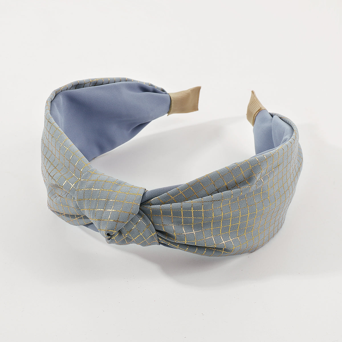 Fabric Middle Knotted Bronzing Printing Headband medyjewelry
