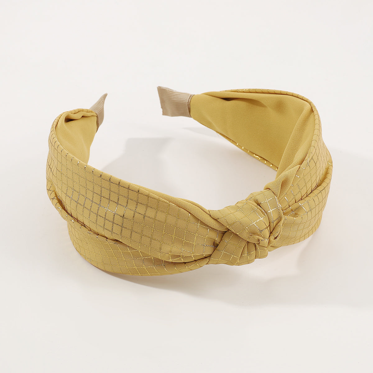 Fabric Middle Knotted Bronzing Printing Headband medyjewelry
