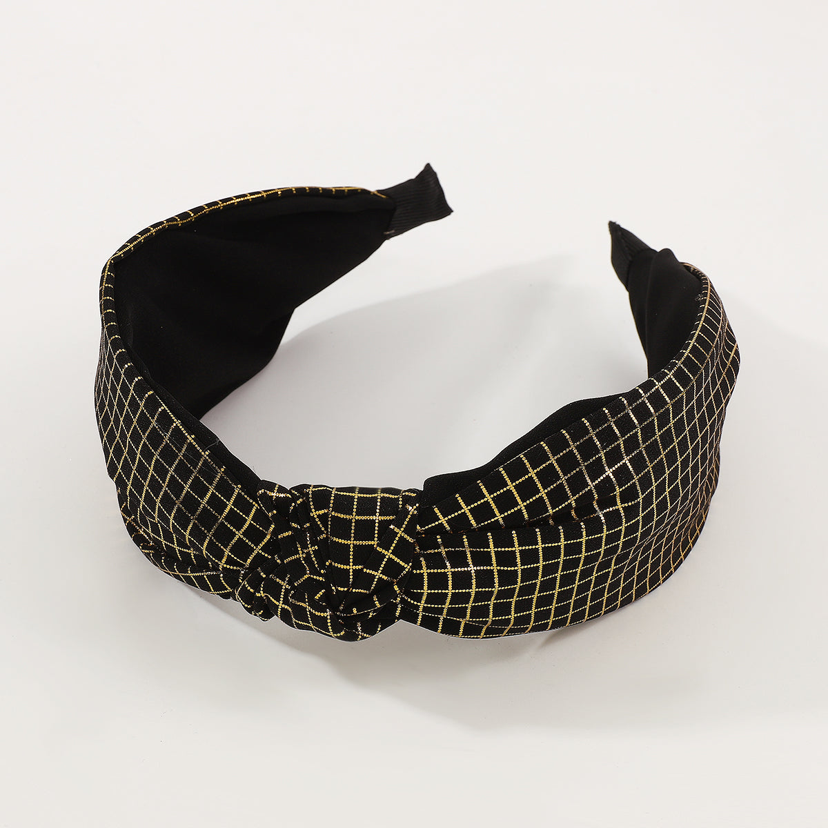 Fabric Middle Knotted Bronzing Printing Headband medyjewelry