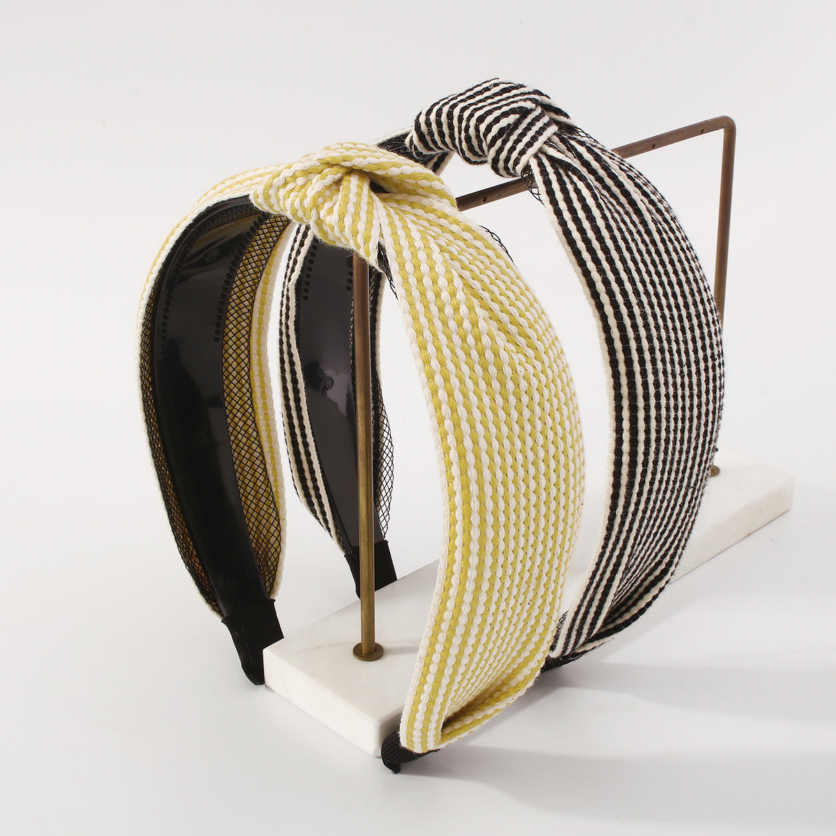 Striped Cross Knot Wide Hair Hoop medyjewelry