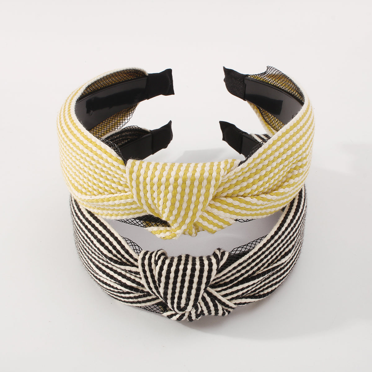 Striped Cross Knot Wide Hair Hoop medyjewelry