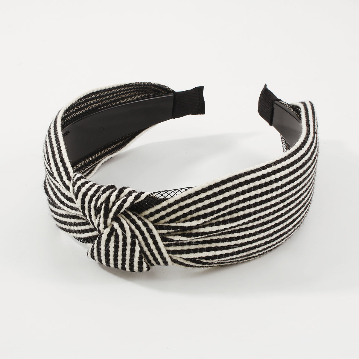 Striped Cross Knot Wide Hair Hoop medyjewelry