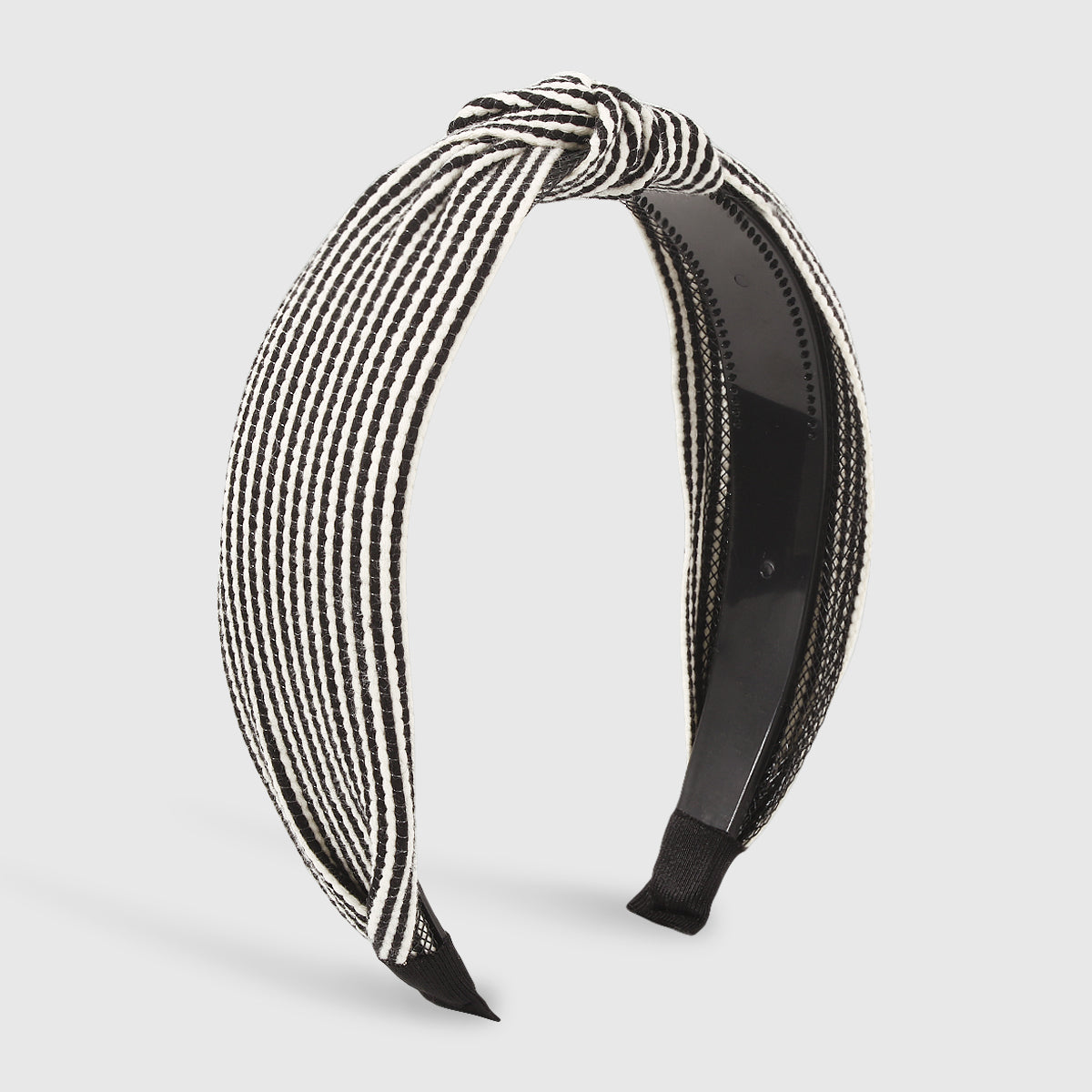 Striped Cross Knot Wide Hair Hoop medyjewelry
