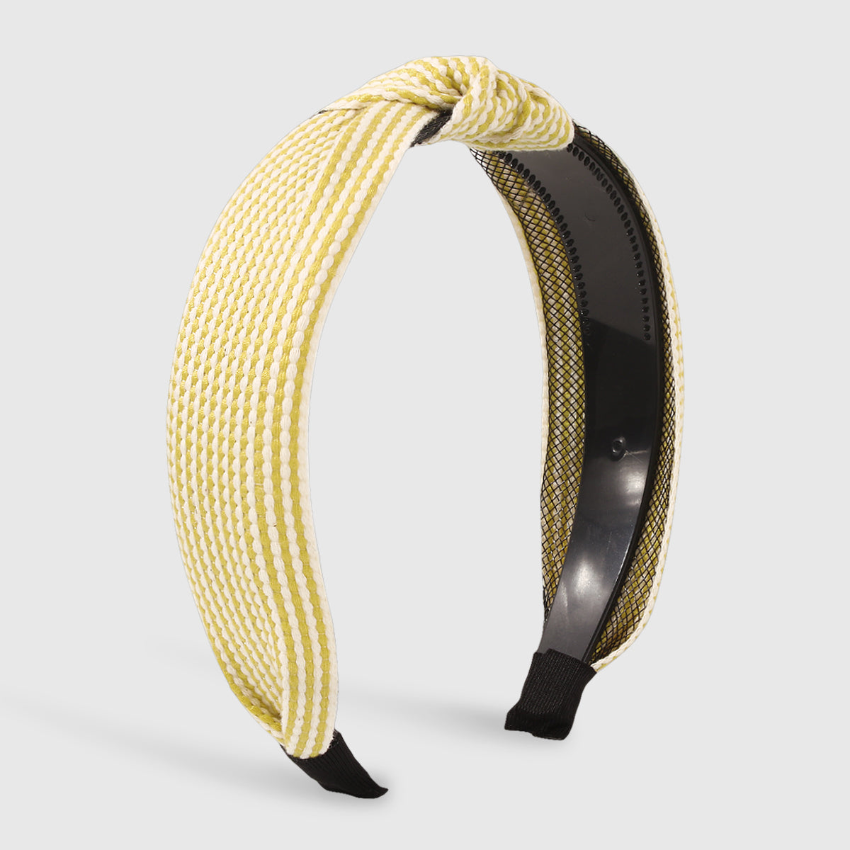Striped Cross Knot Wide Hair Hoop medyjewelry