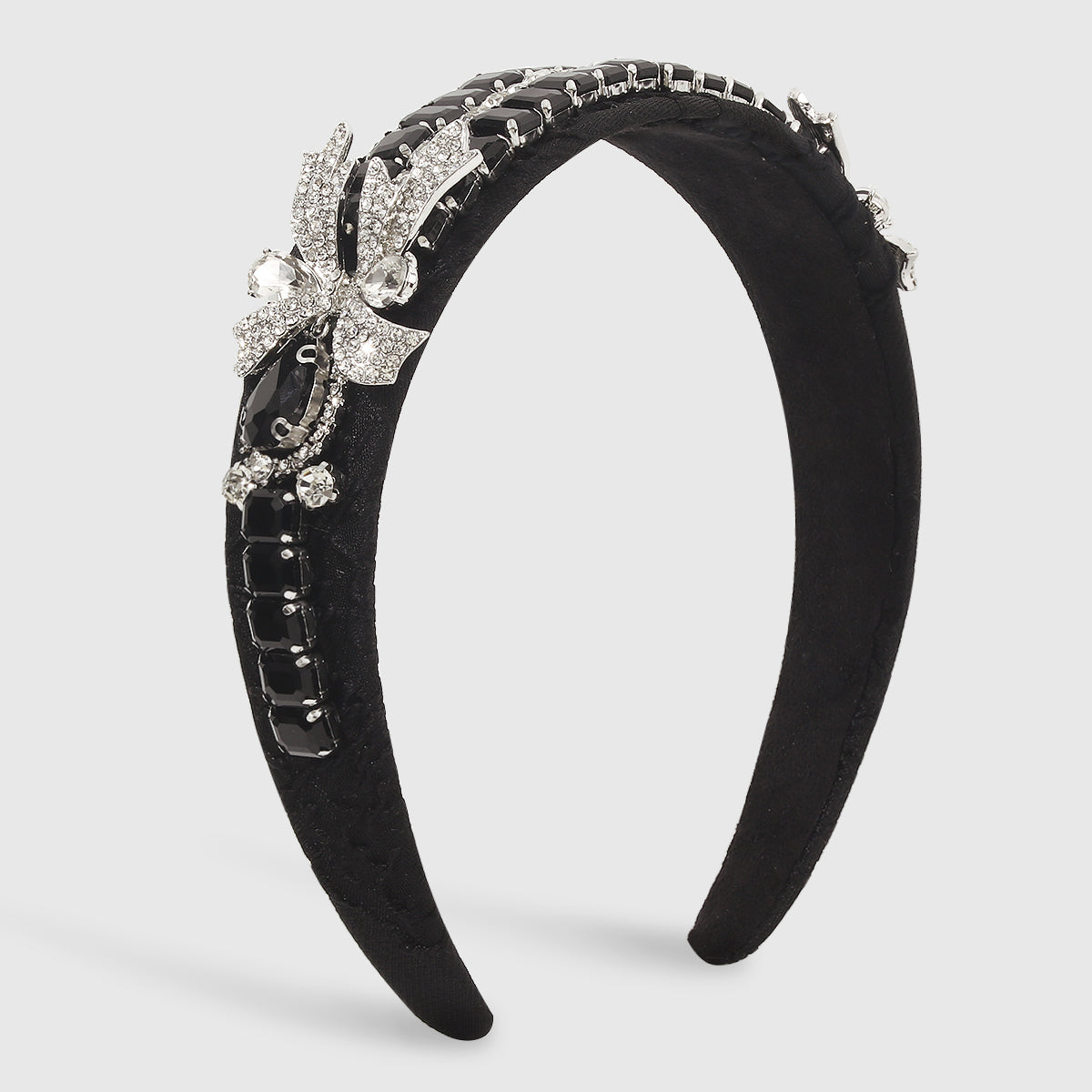Luxury Baroque Rhinestone Side Bowknot Headband medyjewelry