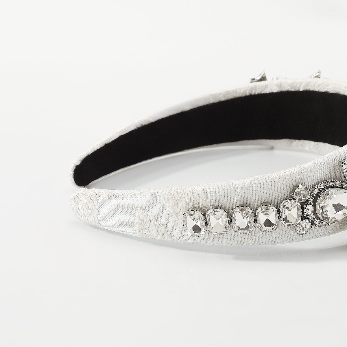 Luxury Baroque Rhinestone Side Bowknot Headband medyjewelry