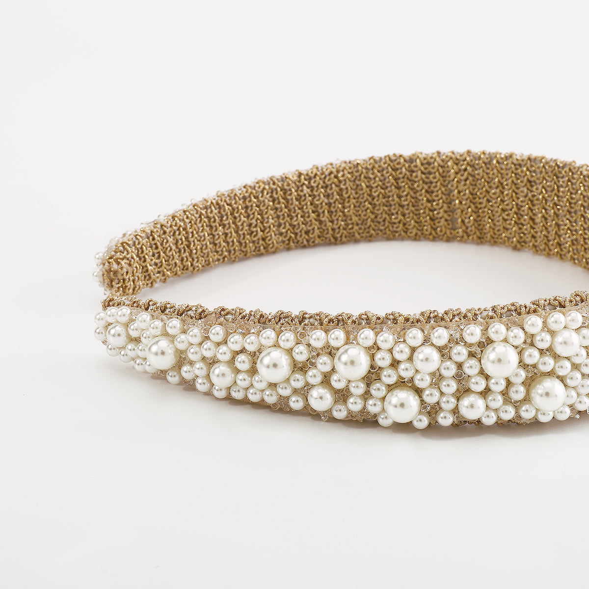 Temperament Full Pearls & Crystal Flower Hairbands medyjewelry