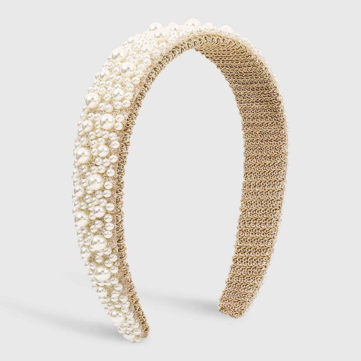 Temperament Full Pearls & Crystal Flower Hairbands medyjewelry