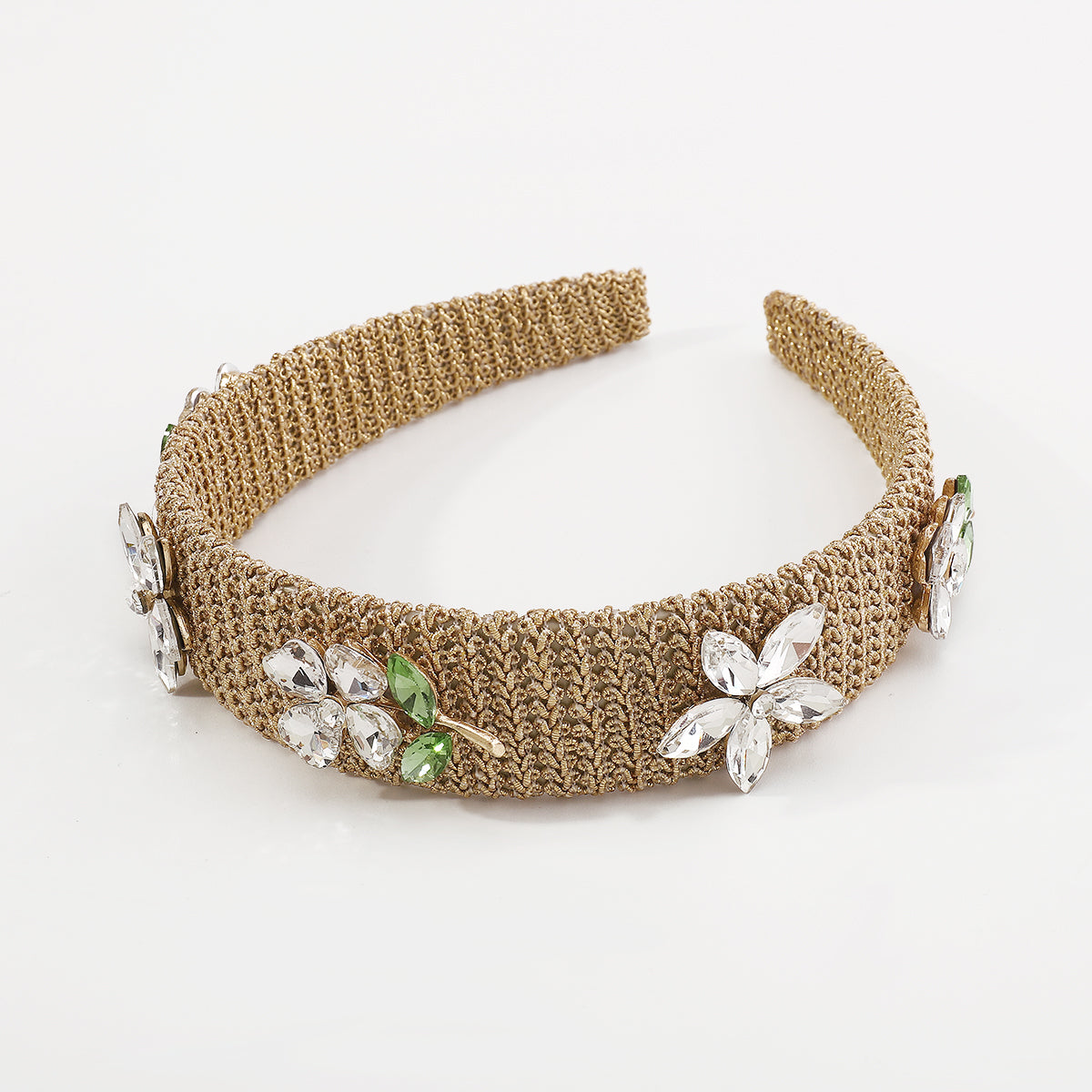 Temperament Full Pearls & Crystal Flower Hairbands medyjewelry
