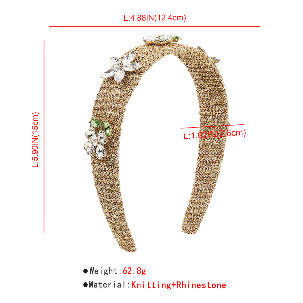Temperament Full Pearls & Crystal Flower Hairbands medyjewelry