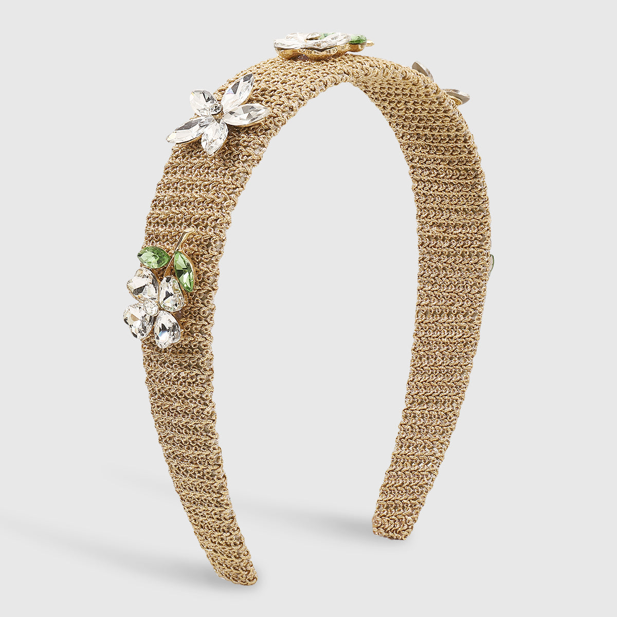 Temperament Full Pearls & Crystal Flower Hairbands medyjewelry