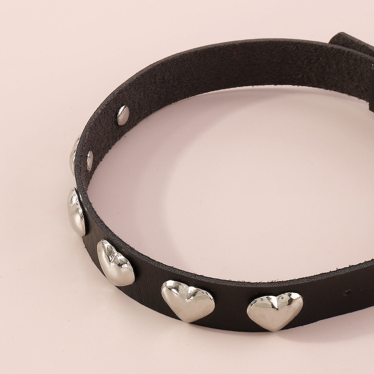 PU Leather w/Heart Star Choker Necklace medyjewelry