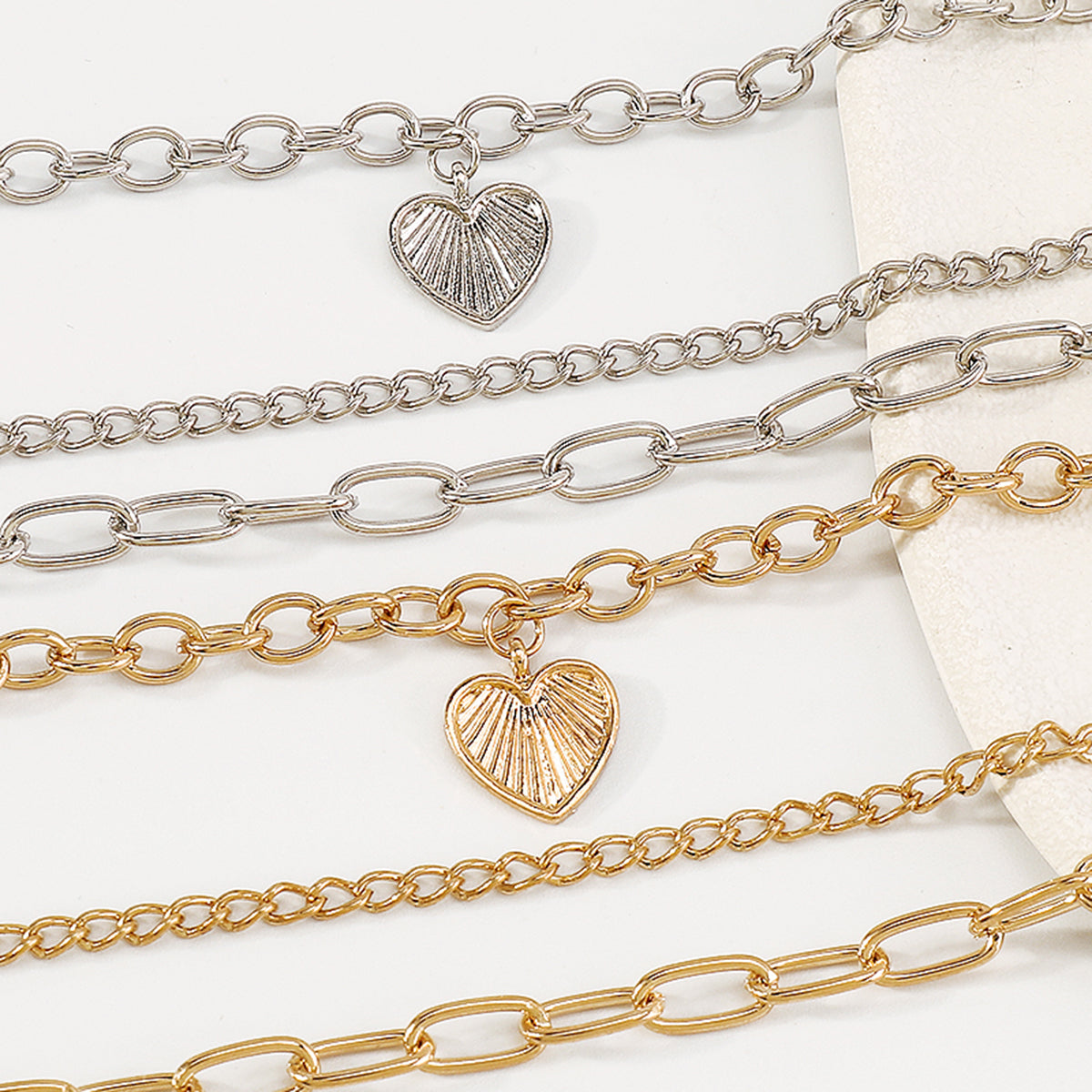 Cuban Link Chain Heart Pendant Necklace medyjewelry