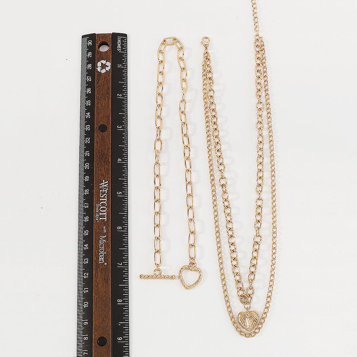 Cuban Link Chain Heart Pendant Necklace medyjewelry