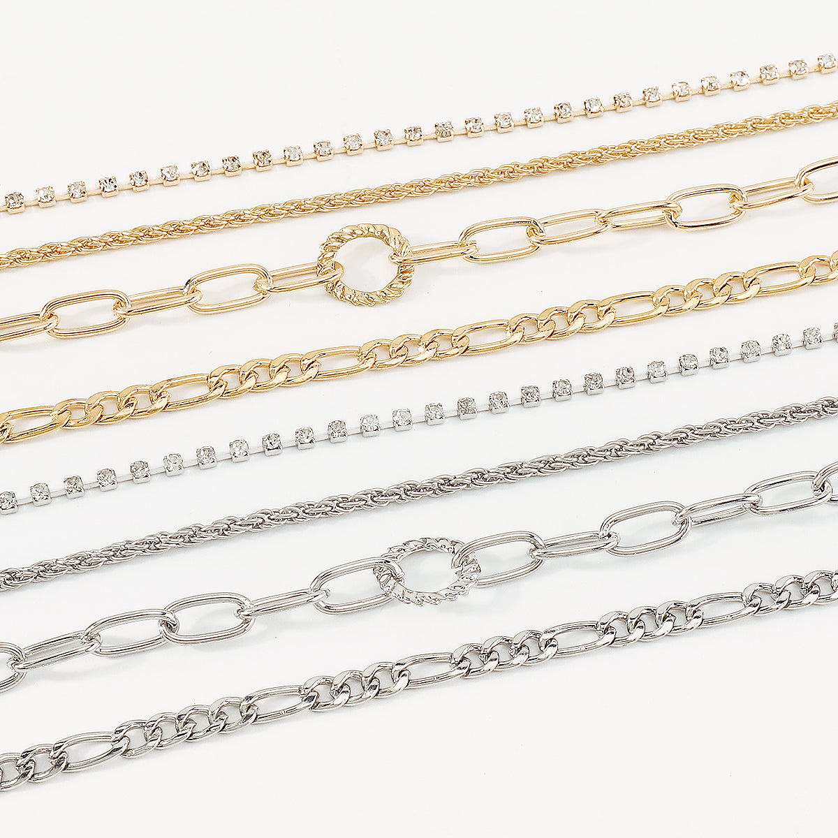 Gold Silver Color Cuban Link Chain Necklace medyjewelry