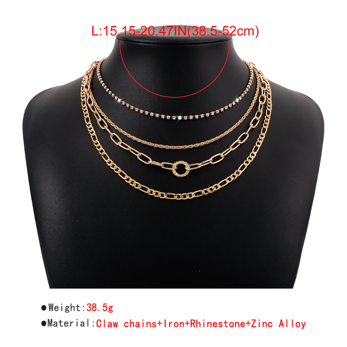 Gold Silver Color Cuban Link Chain Necklace medyjewelry