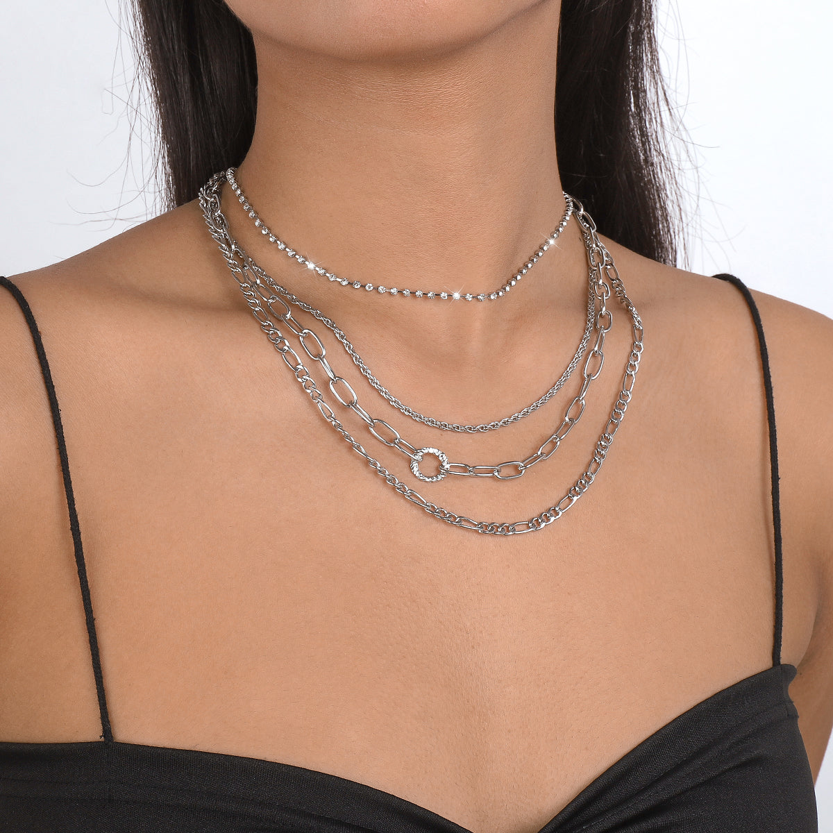Gold Silver Color Cuban Link Chain Necklace medyjewelry