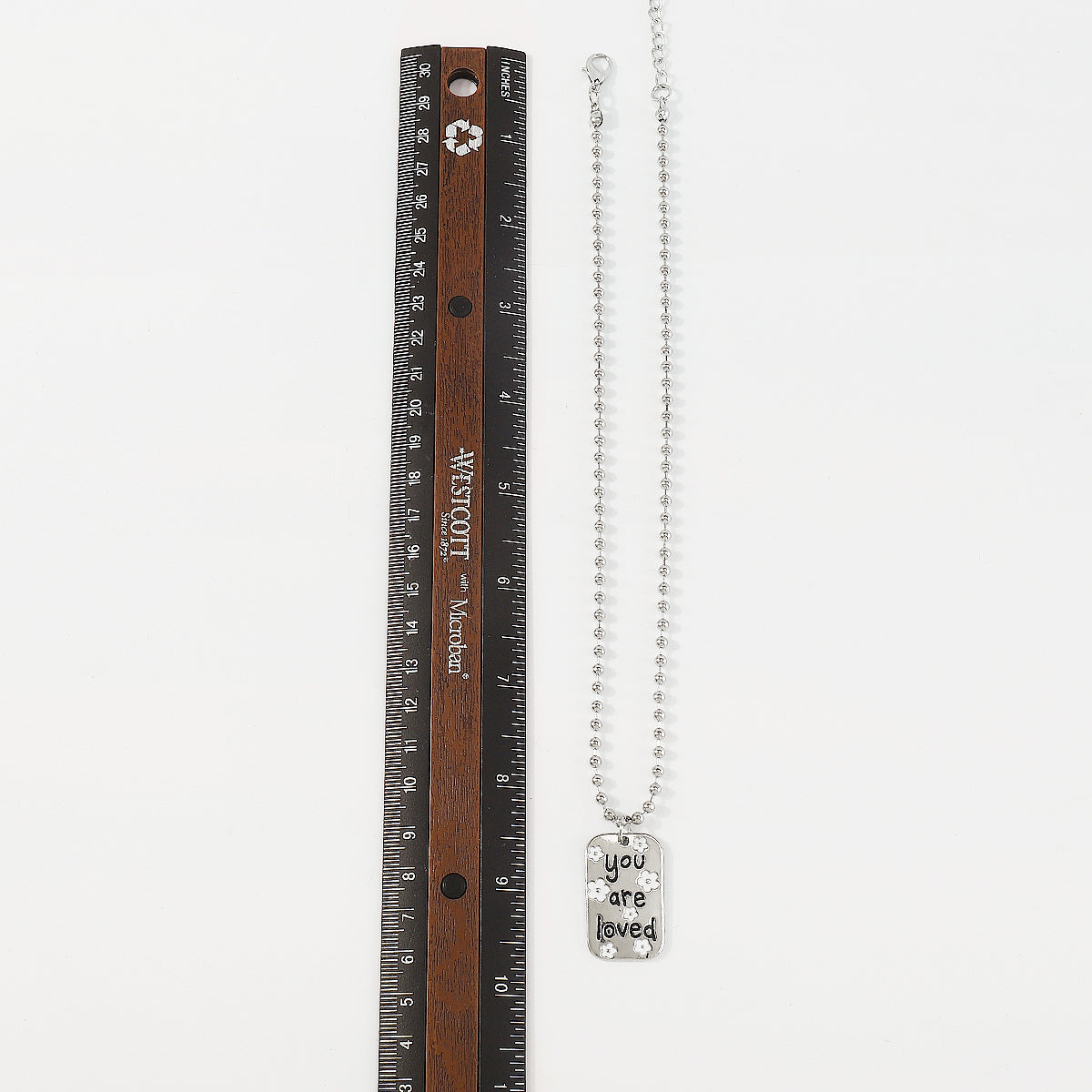 Square Enamel Floarl Pendant Necklace medyjewelry