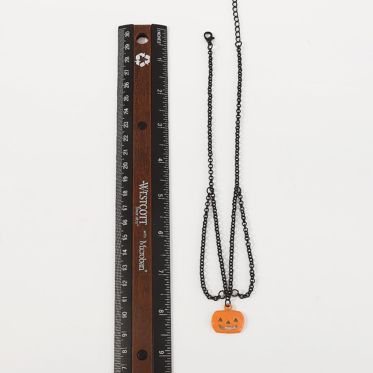 Halloween Nightmare Pumpkin Pendant Necklace medyjewelry
