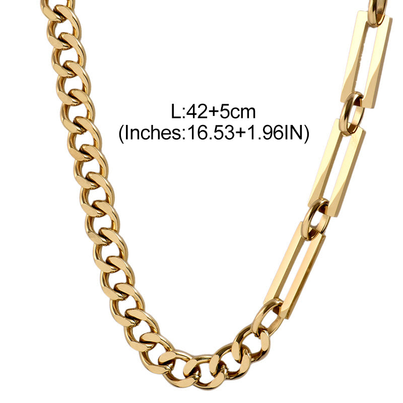 Gold Choker Chain Necklace medyjewelry