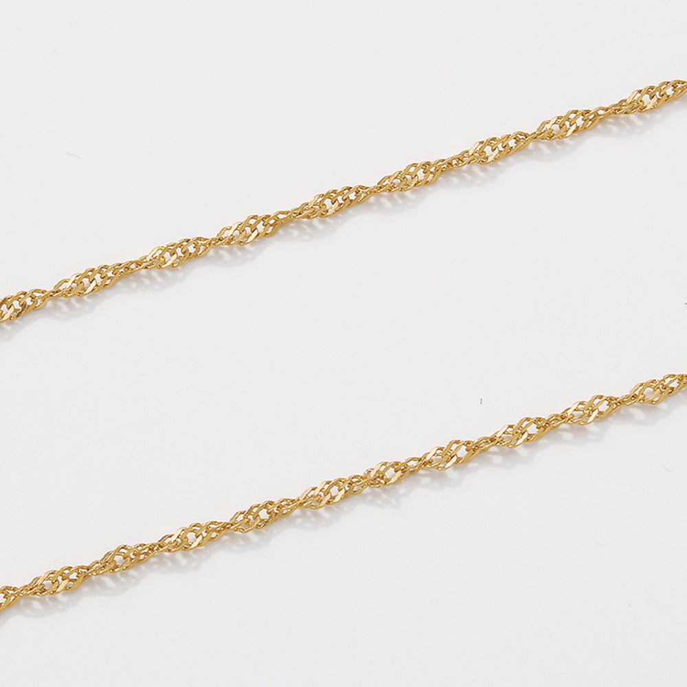18K Gold Plated Stainless Steel Pendant Necklace medyjewelry