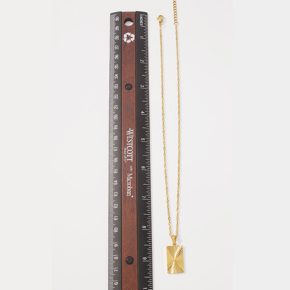 18K Gold Plated Stainless Steel Pendant Necklace medyjewelry