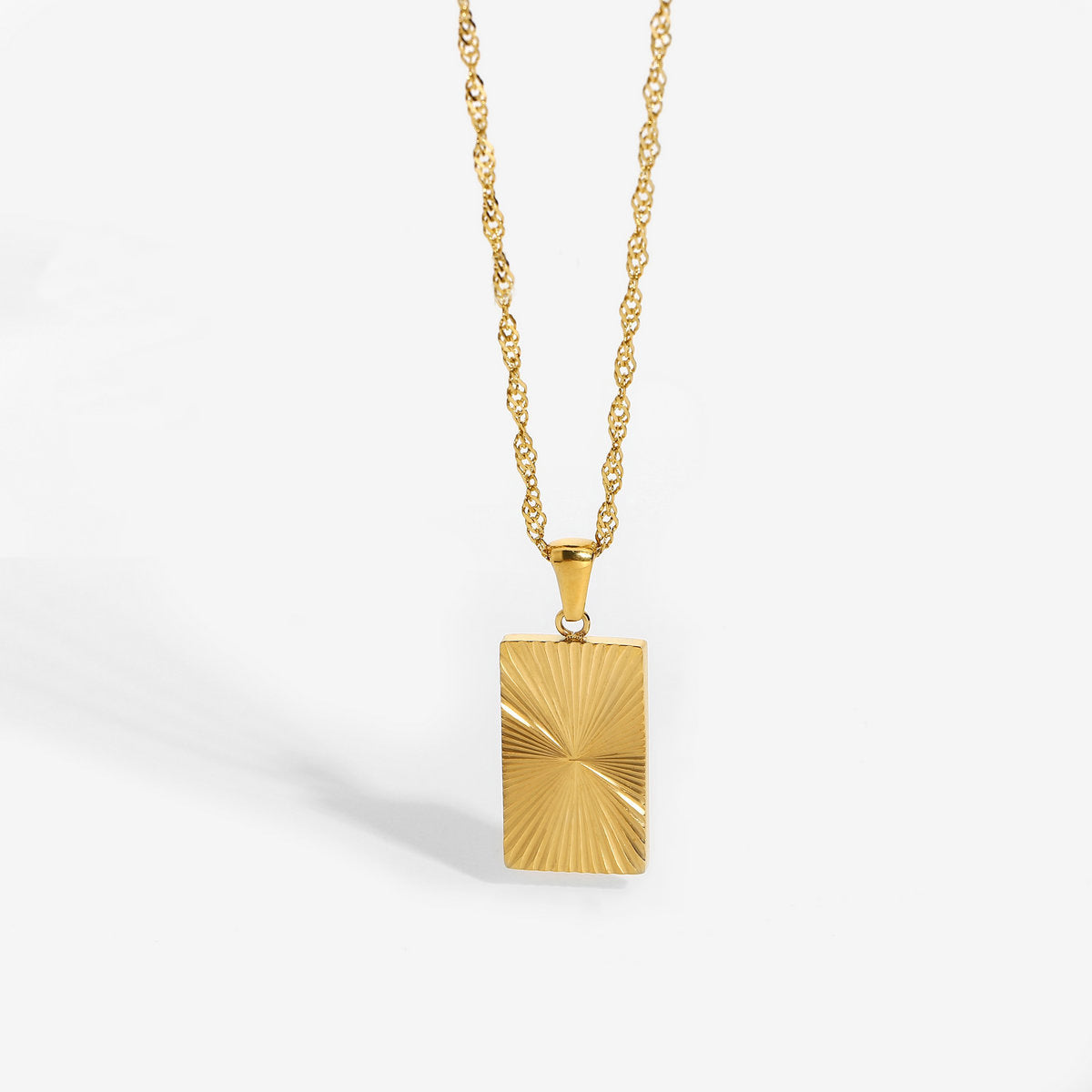 18K Gold Plated Stainless Steel Pendant Necklace medyjewelry