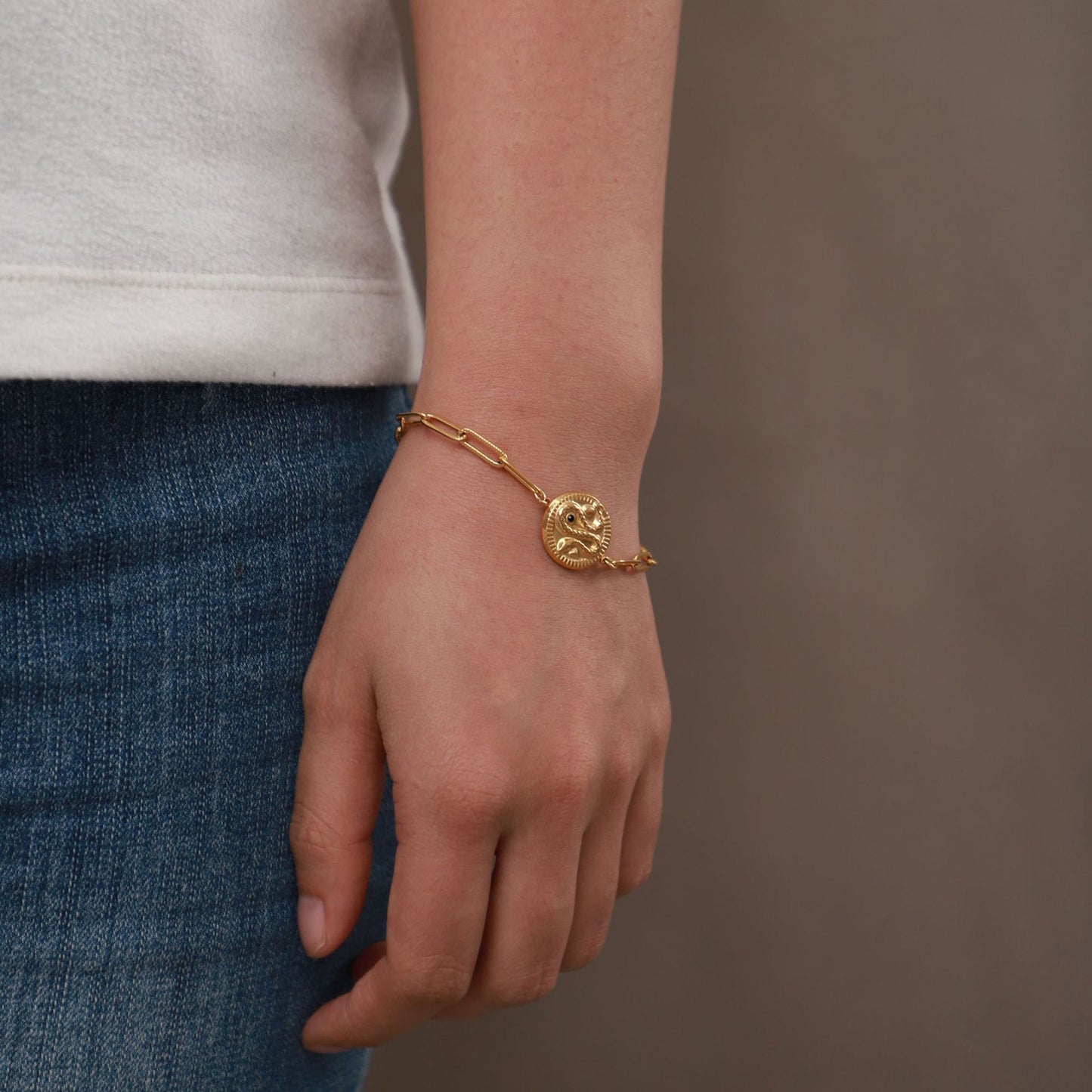 Stainless Steel Bracelet Snake Embossed Bracelet medyjewelry