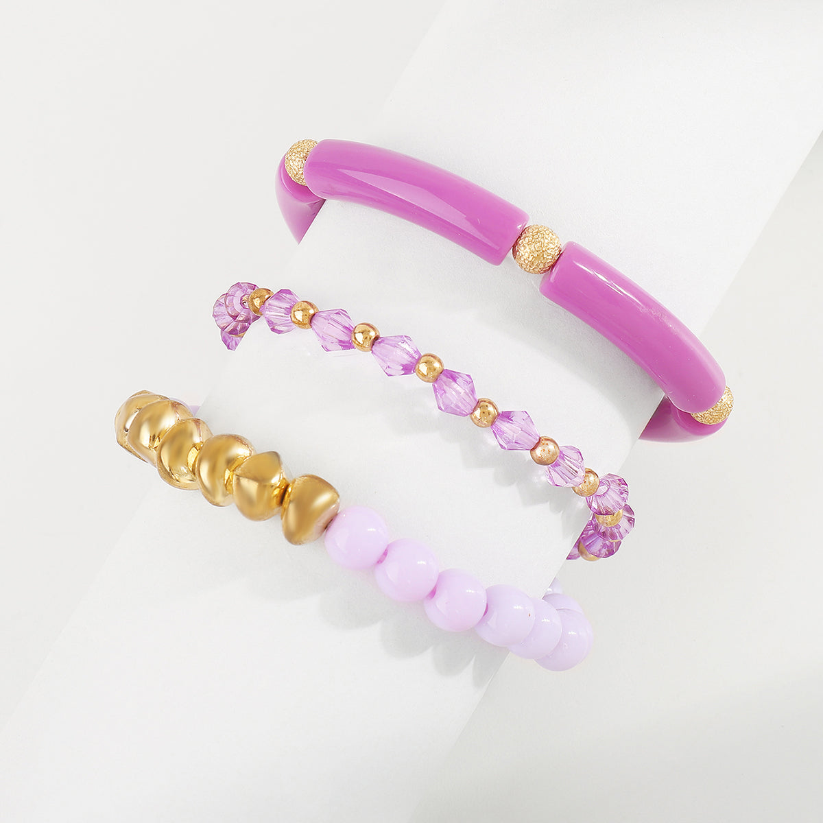 B2151 Multi Color Beaded Bracelets Set
