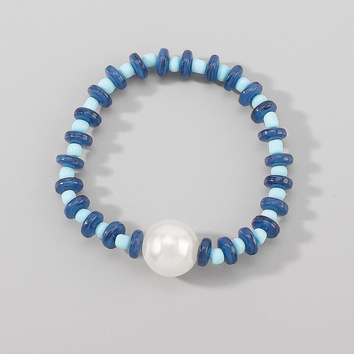 B2209 Multicolor Pearl Beaded Stretch Bracelet
