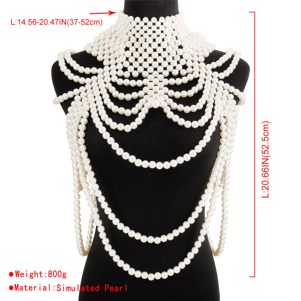 C0438 Handmade Multilayer Faux Pearl