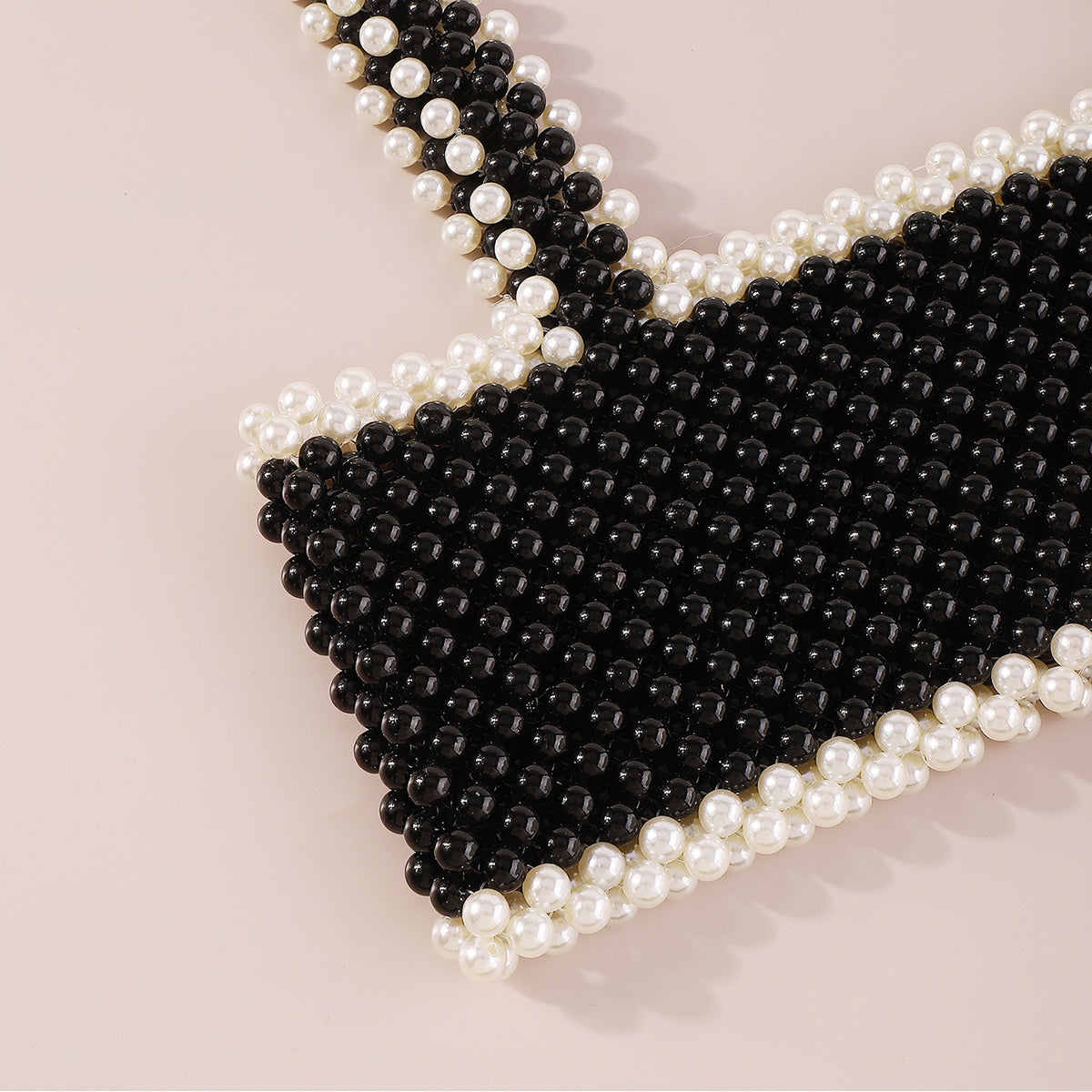 C0564 Faux Pearl Beads Adjustable Crop Top