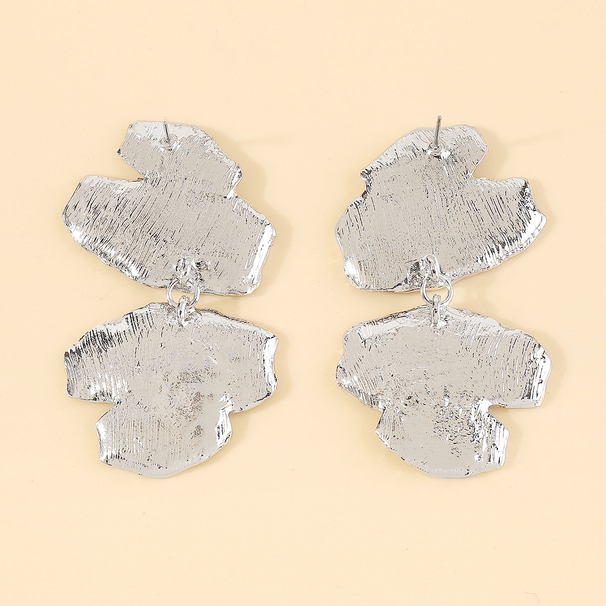 E11756 Geometric Metal Drop Dangle Earrings