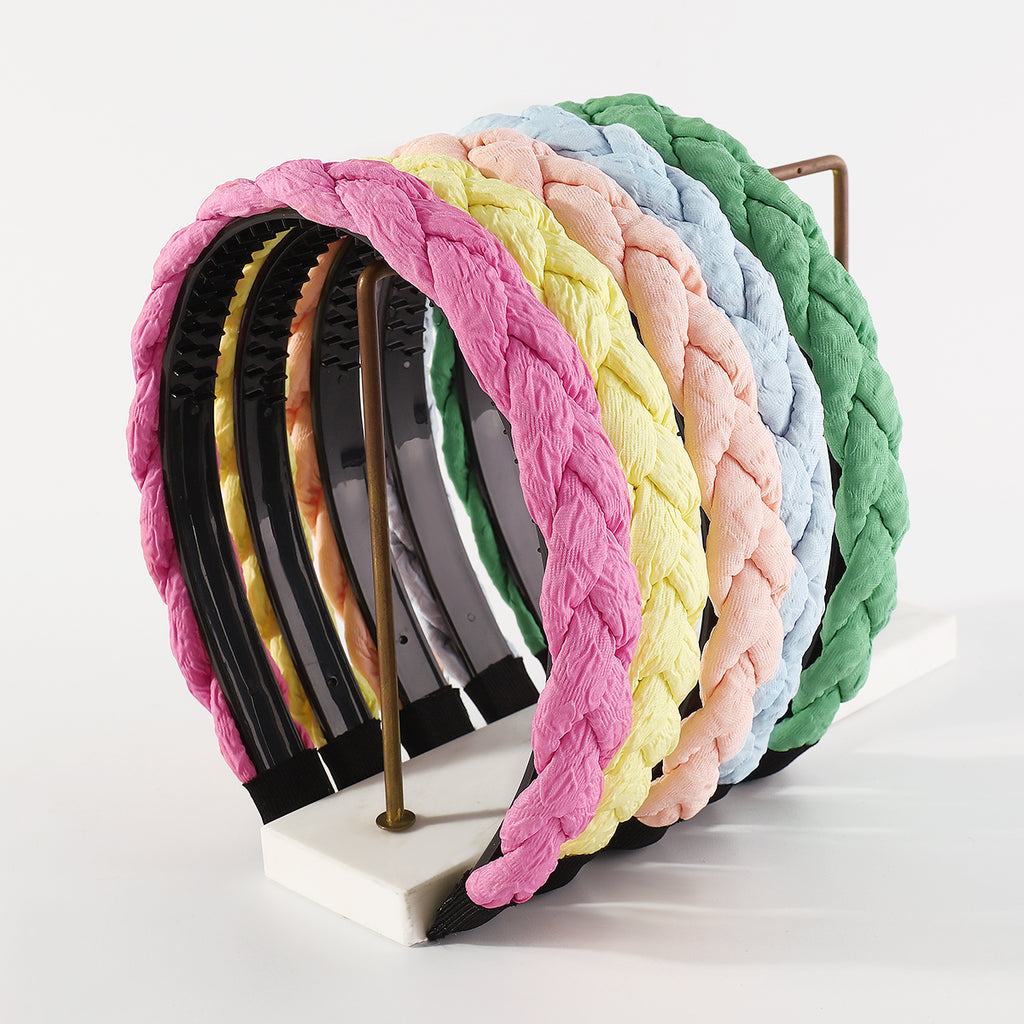 F5011 Candy Color Braided Headband