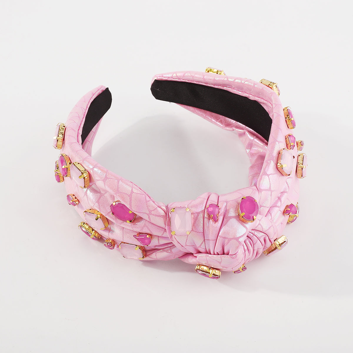 F5783 Mermaid Shinny Fabric w/Crystal Topknot Headband