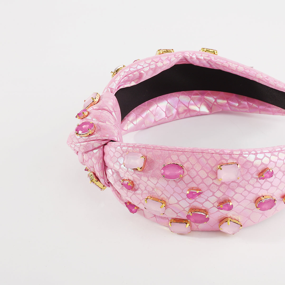 F5783 Mermaid Shinny Fabric w/Crystal Topknot Headband
