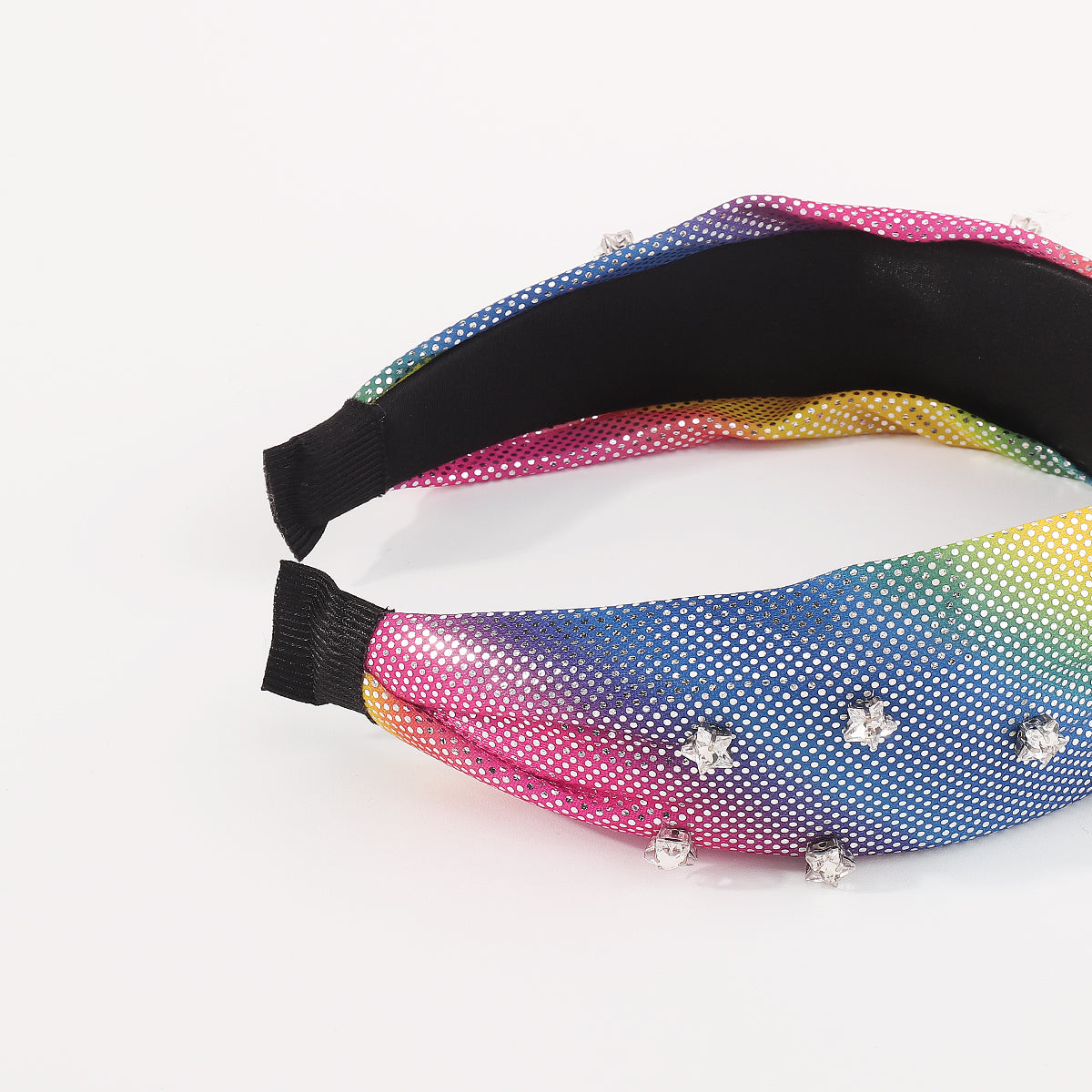 F5821 Rainbow Star Heart Topknot Headband