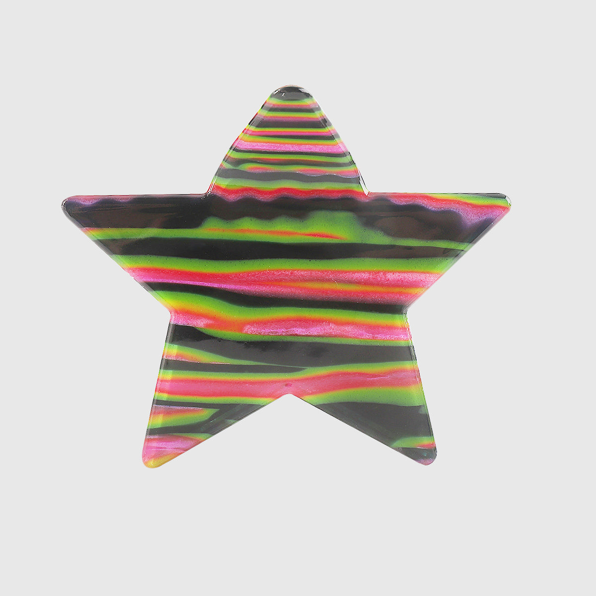F5956 Larg Shiny Acrylic Star Hair Claw Clips