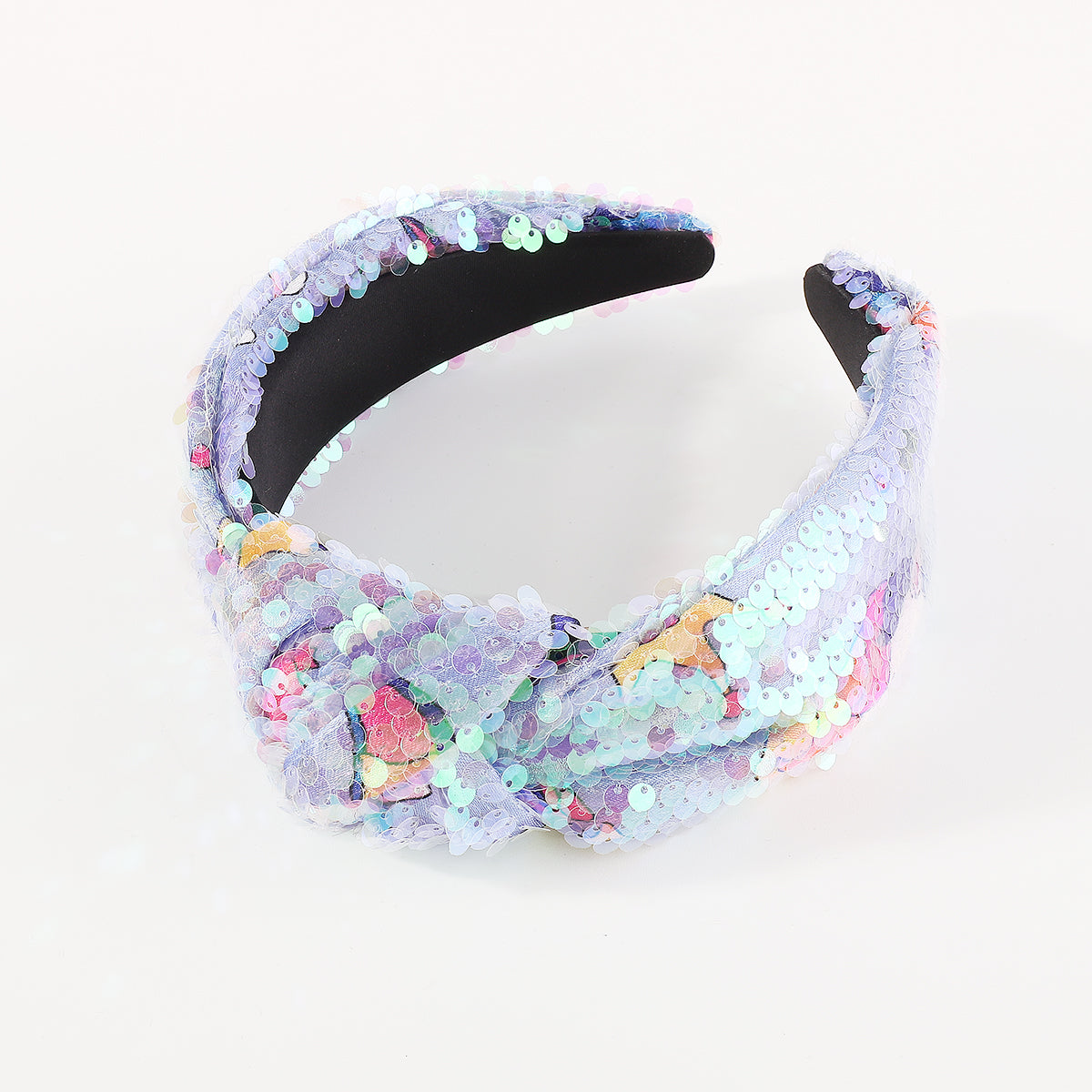 F6187 Sparkly Full Sequin Topknot Headbands