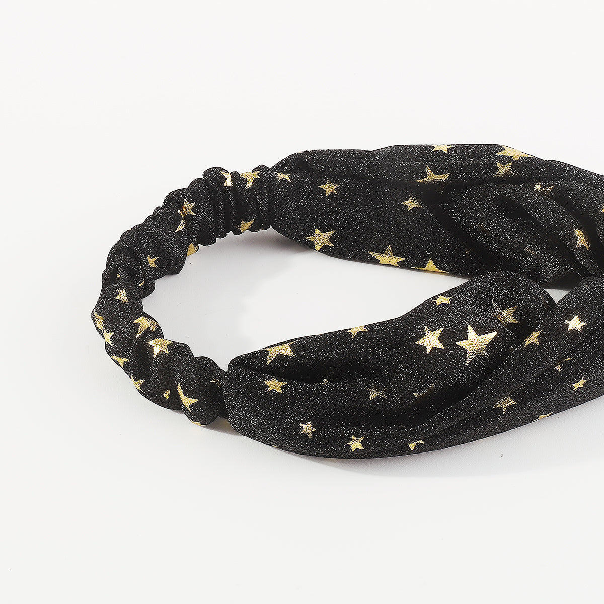 F6240 Magic Shimmer Gold Star Twist Headband