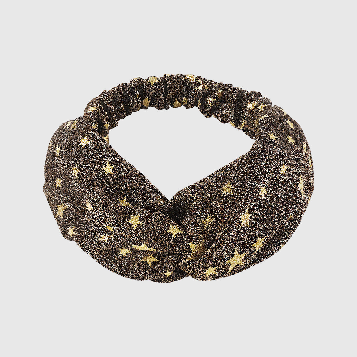 F6240 Magic Shimmer Gold Star Twist Headband