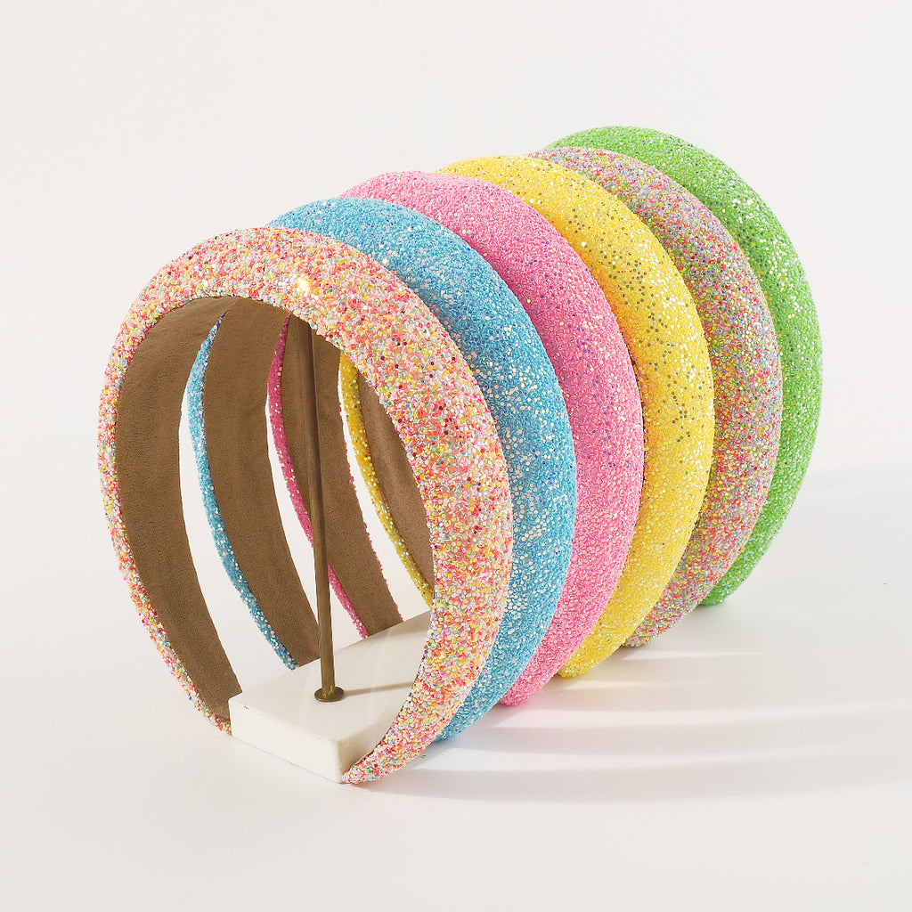 F6245 Candy Color Padded Headbands