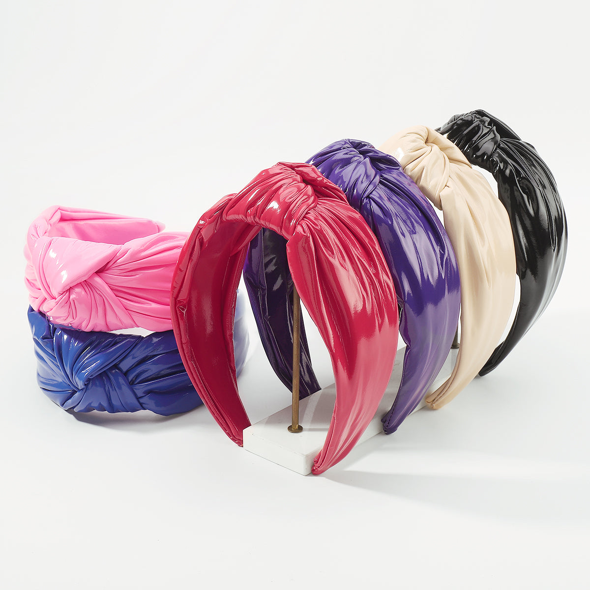F6517 Game Day PU Multicolor Knotted Headband