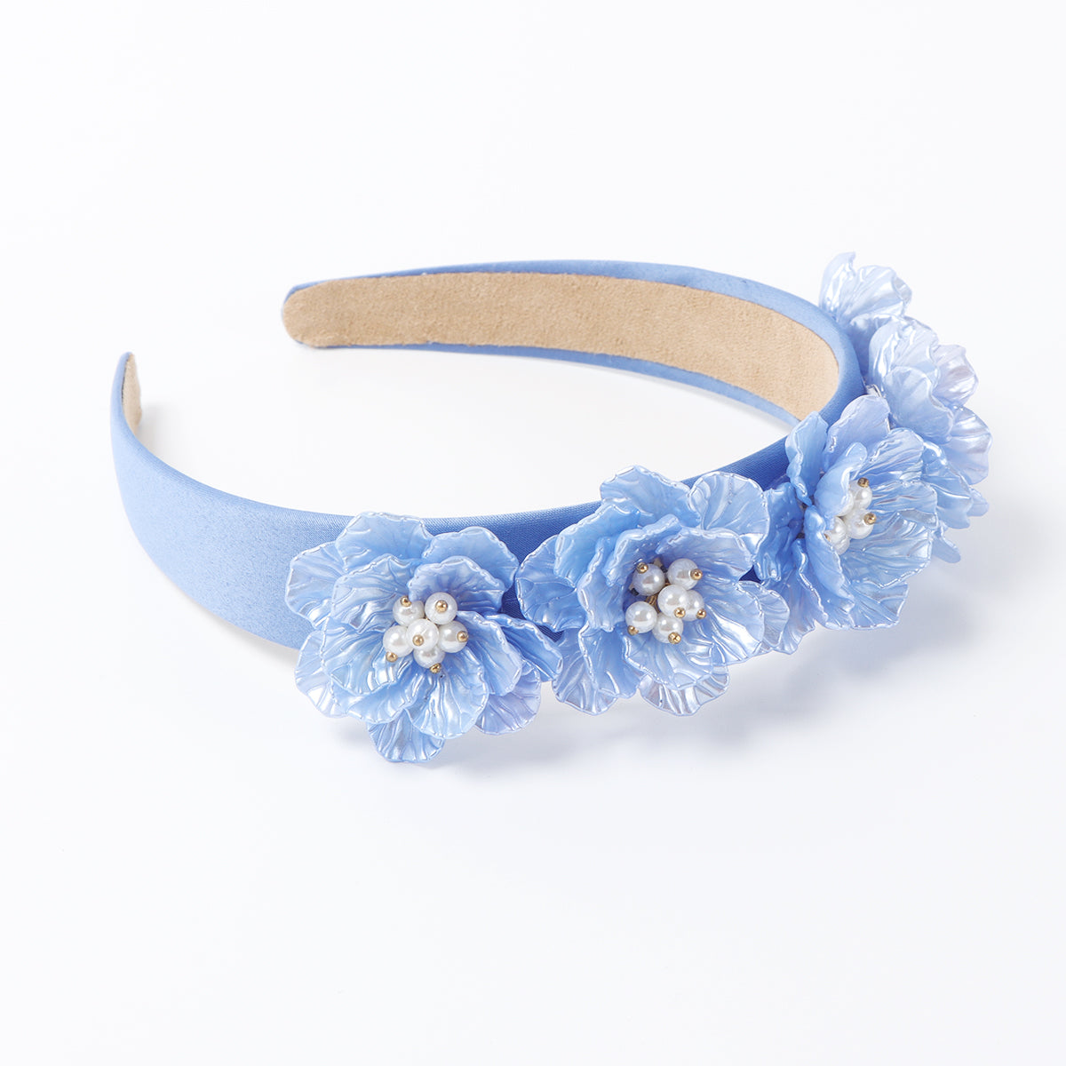 F6537 Luxury Resin Pearl Flower Headband
