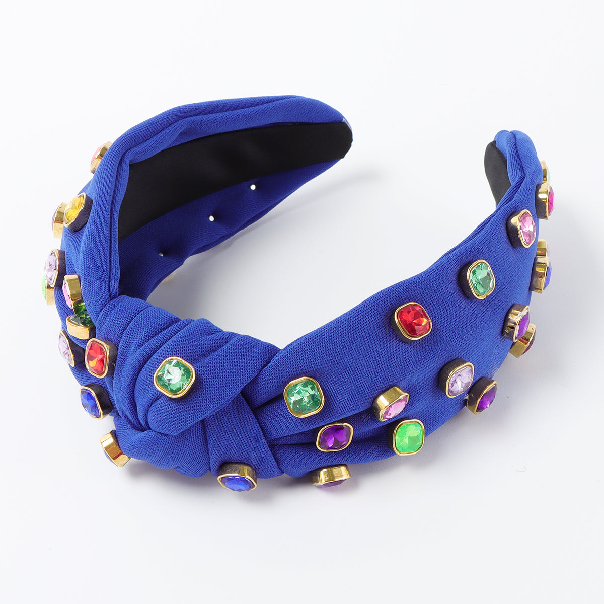 F6561 Multi-Color Rhinestone Top Knot Headband