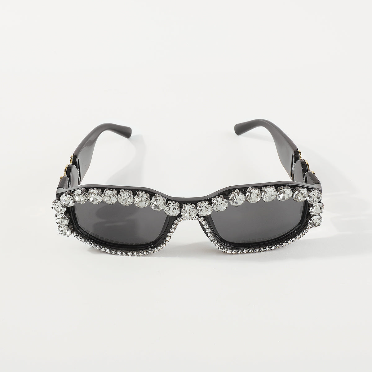 GL023 Retro Oval Rhinestone UV Sunglasses