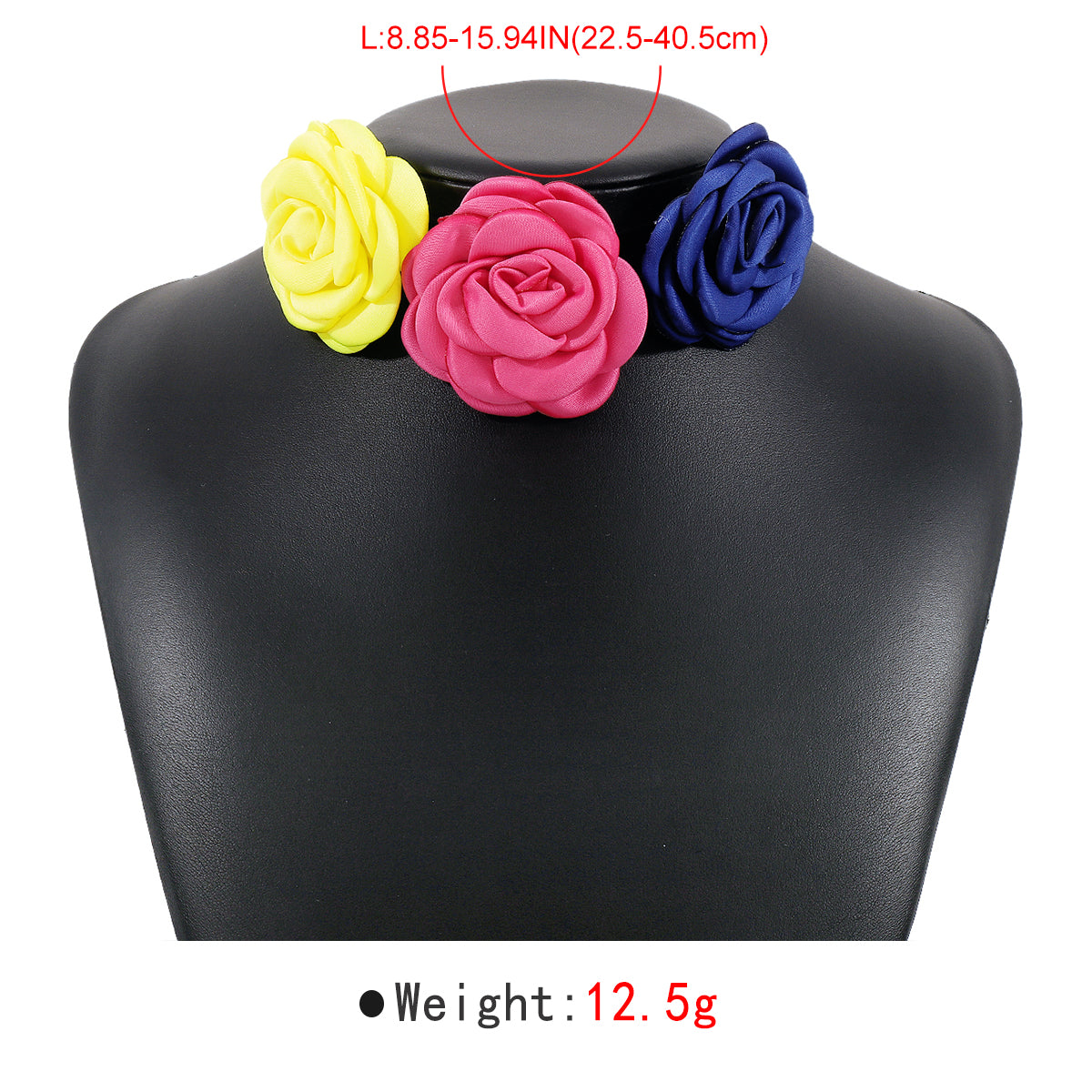 N11281 Mix and Match Roses Choker Necklace
