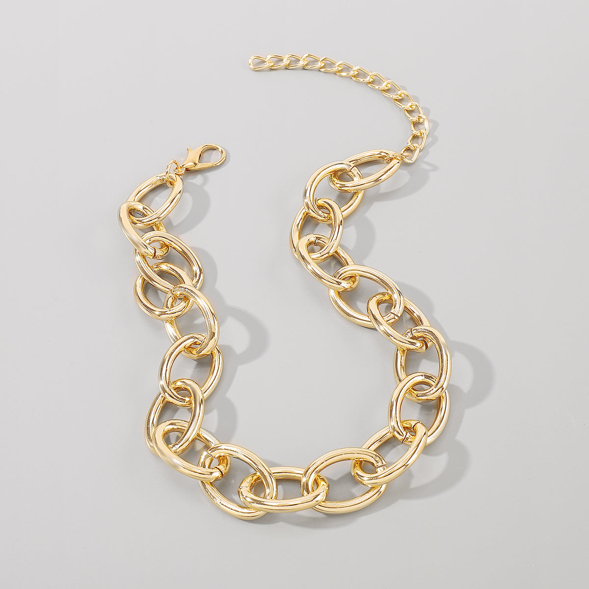 N7145 Punk Chain Link Necklace