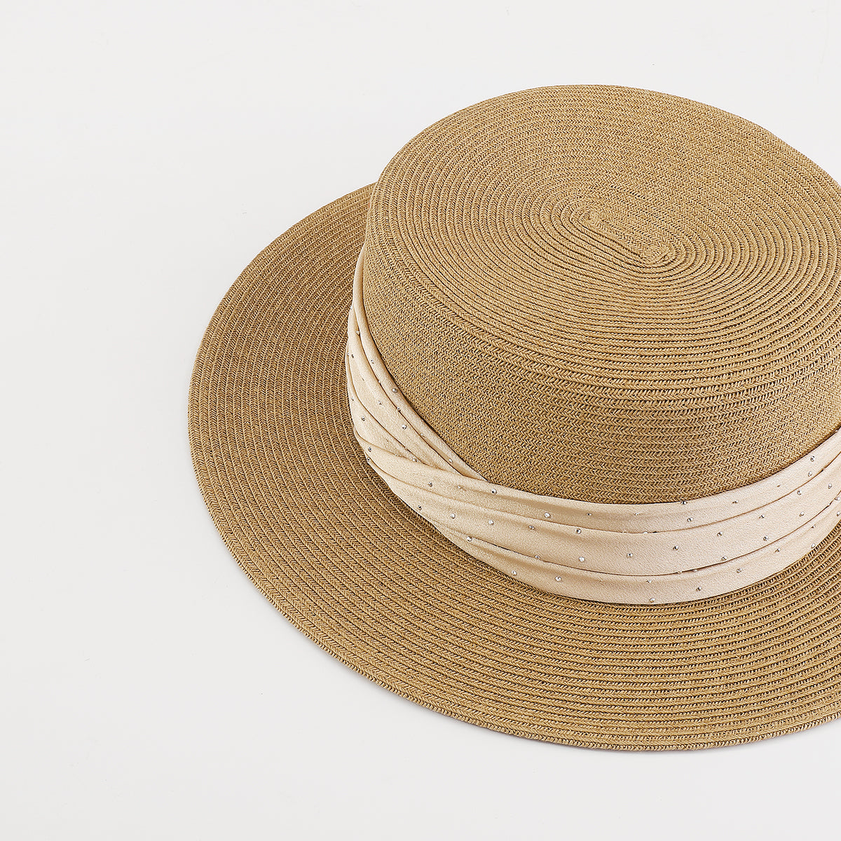 Q0128 Summer Straw Sun Hat Wide Brim Panama Hats